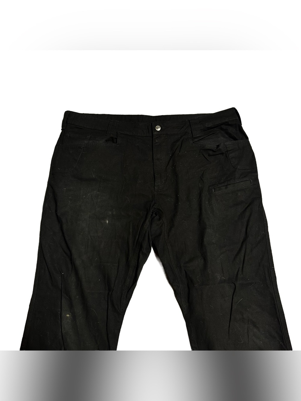 Noble Outfitters Men's 44x34 Cargo Utility Pant Black Canvas Straight Leg - Picture 4 of 5